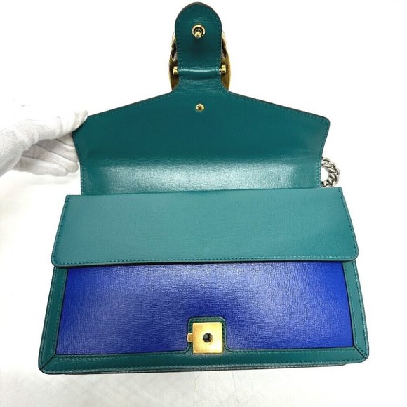 GUCCI Bicolor Duonisos Chain Shoulder Bag - Picture 2 of 16